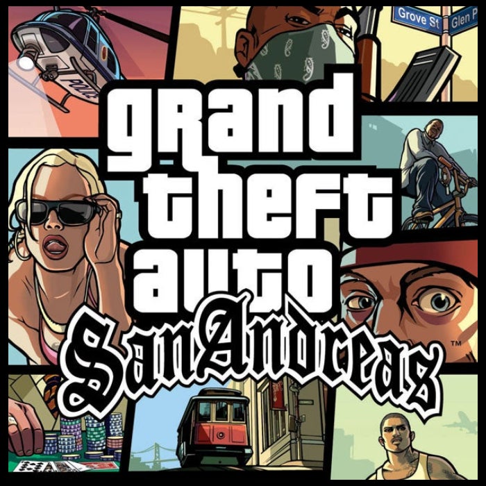 Capa do jogo GTA San Andreas