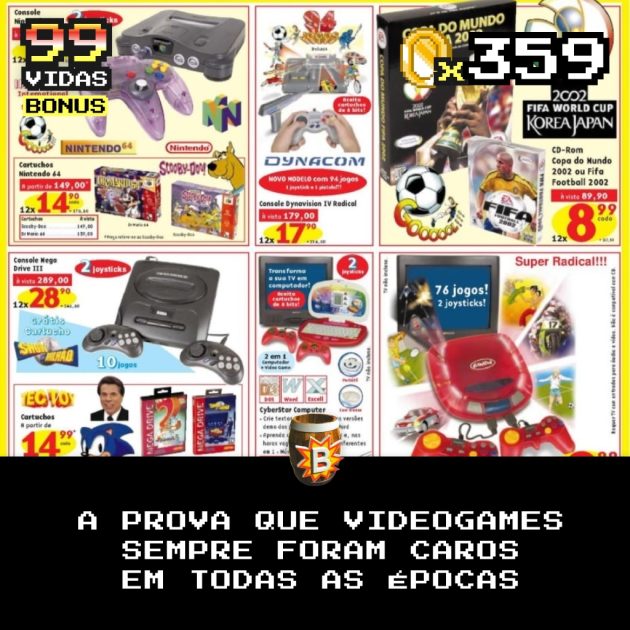 Bônus 359 – Sim, Videogames SEMPRE foram caros em TODAS AS ÉPOCAS!