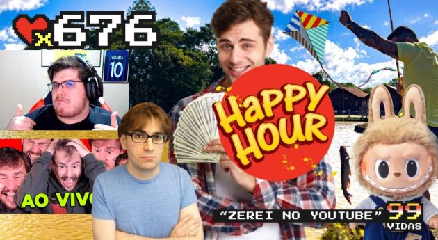 99Vidas 676 – Happy Hour: Empreendendo, Pesque-Pague, Pipa Adulto, Febre Labubu, React é Conteúdo (?) e Zerando no YouTube
