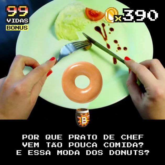 Bônus 390 – Pratos minúsculos de chef, a moda dos Donuts BR e um monte de assuntos!