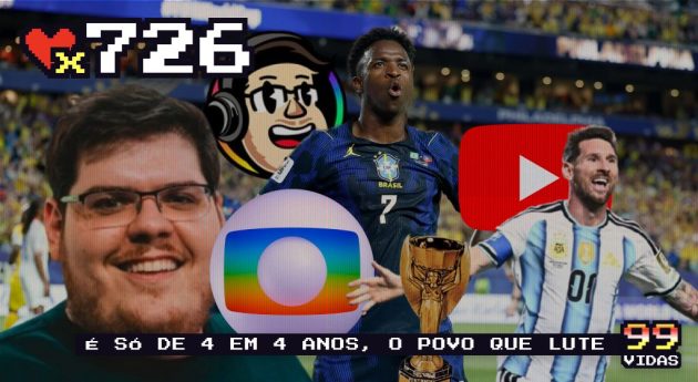 99Vidas 726 – Happy Hour: Estamos Copalizados, CazéTV x Globo, YouTube Gigante, Messi Absurdo e Copa das Antigas
